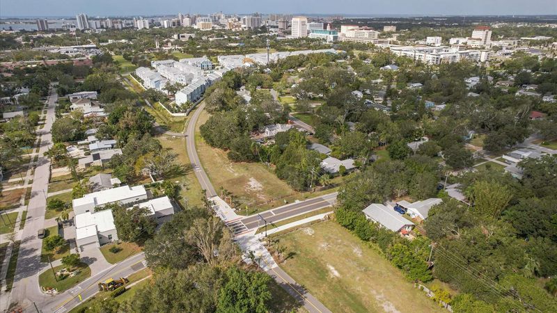 Aerial view of Legacy Trail