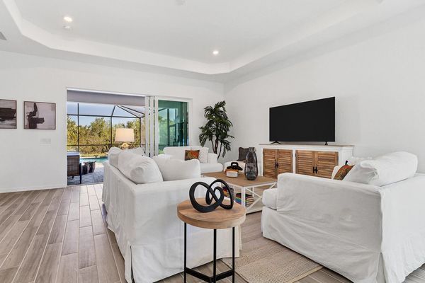 The living room overlooks the lanai