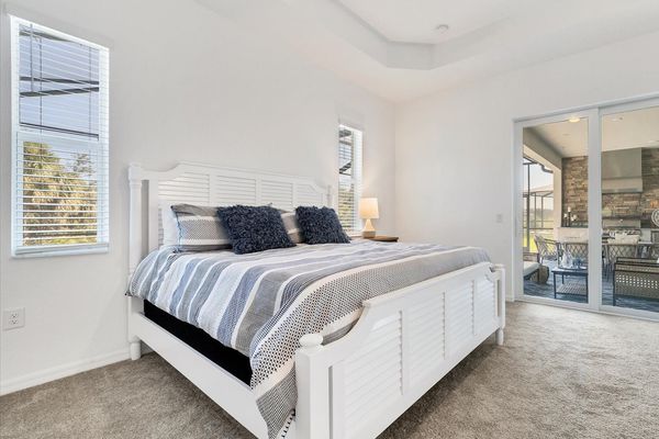 Master bedroom with lanai access