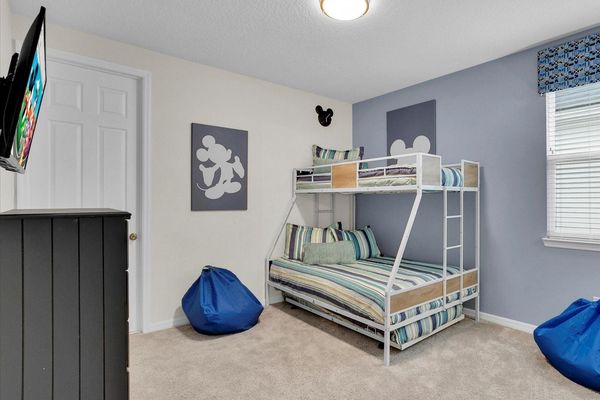 Twin/Double Bunk + Twin Trundle Bedroom 7 Upstairs
Shared Bathroom