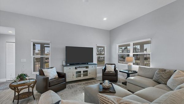 Smart tv in the living room with YouTube TV