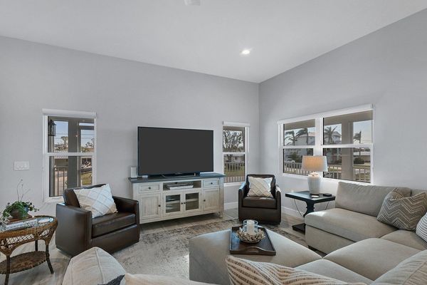 Smart tv in the living room with YouTube TV