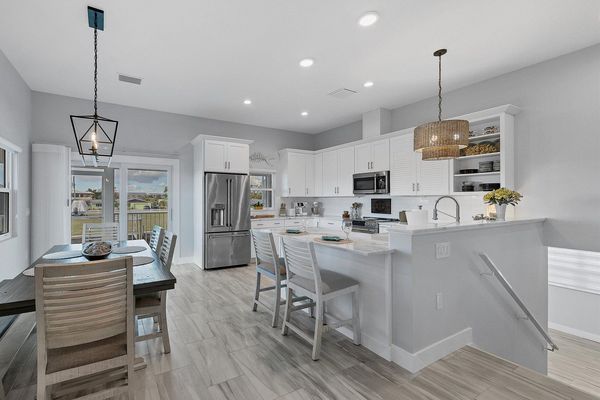 Kitchen and dining area