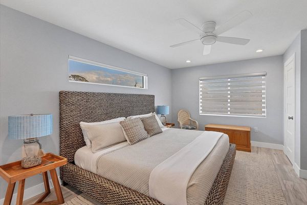 King bed in the first master with ensuite bathroom