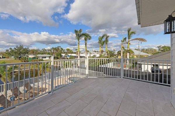 Upstairs balcony off the master bedroom