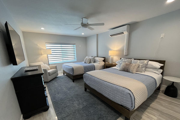 Two Queen Beds on lower Floor
55" Smart TV