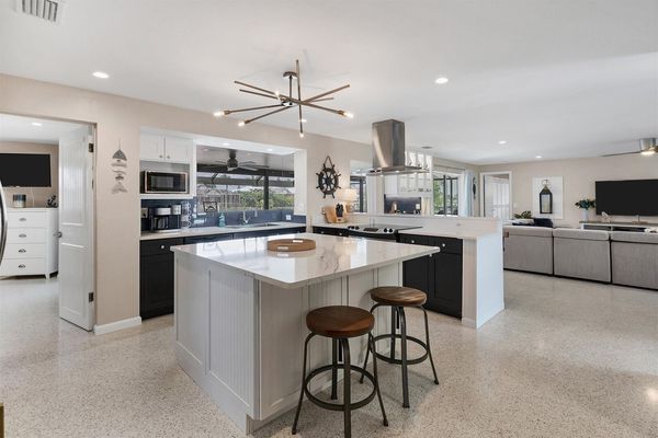 Spacious kitchen area
