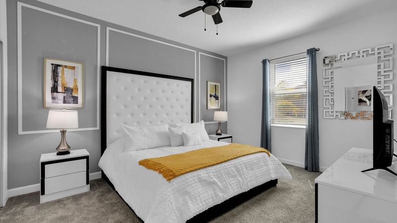 King Suite Bedroom 2 Downstairs
Attached Bathroom