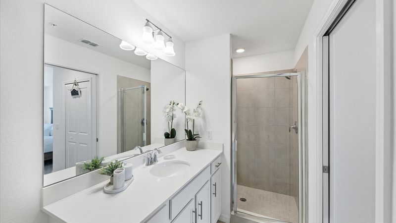 Master bathroom with walk in shower