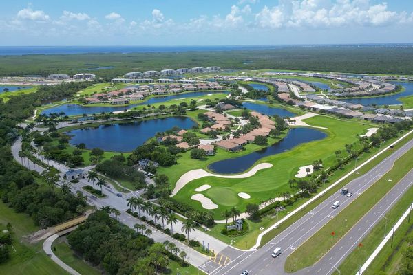 Aerial view of Heritage Landing resort
