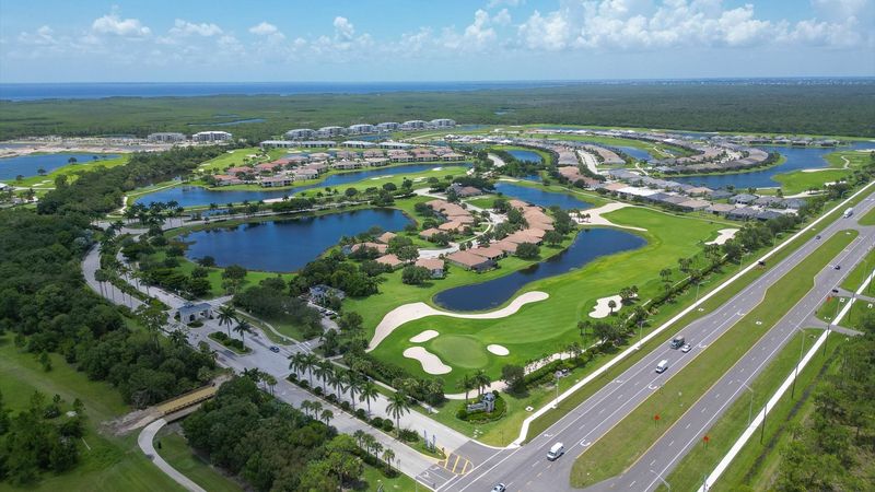 Aerial view of Heritage Landing resort