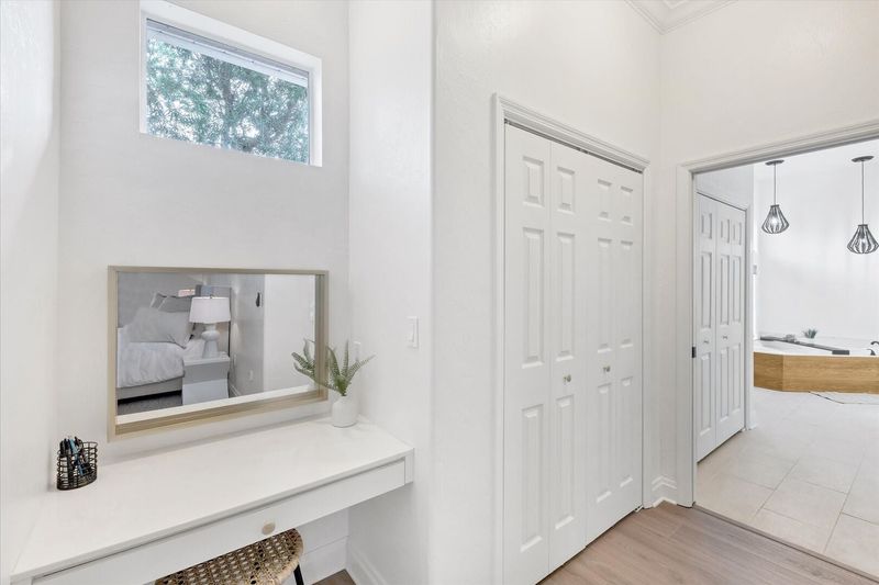 Master bedroom with ensuite bathroom