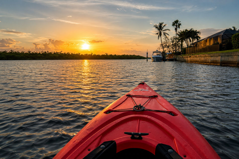 Complimentary kayaks for guest use