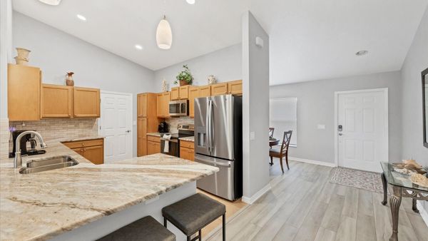 Bright kitchen space