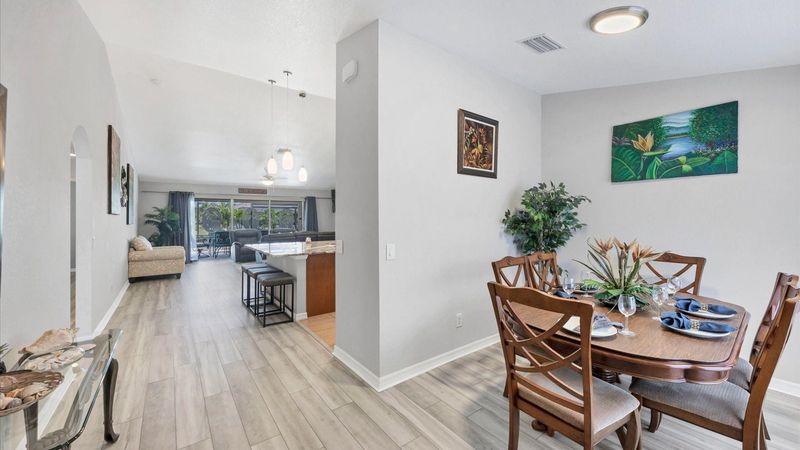 Dining room upon entry