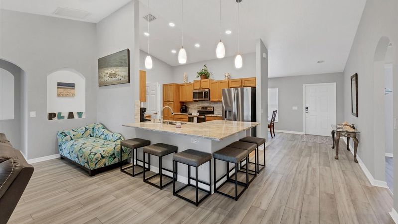 Breakfast bar seating