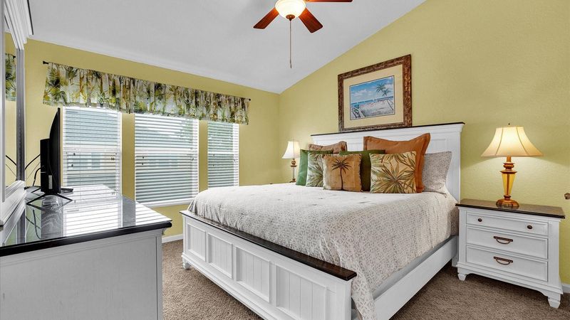 Master King Bedroom 1 Upstairs
Attached Bathroom