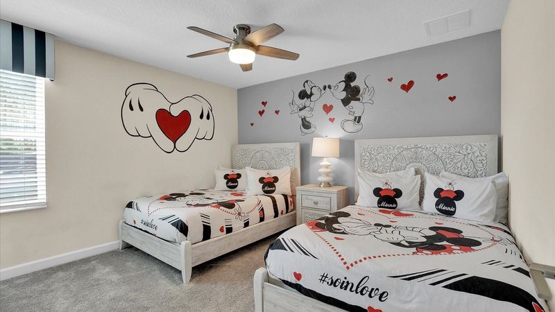 Two Doubles Bedroom 7 Upstairs
Mickey Theme
50" Smart TV