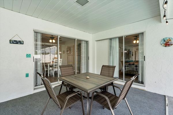 Dining table on lanai