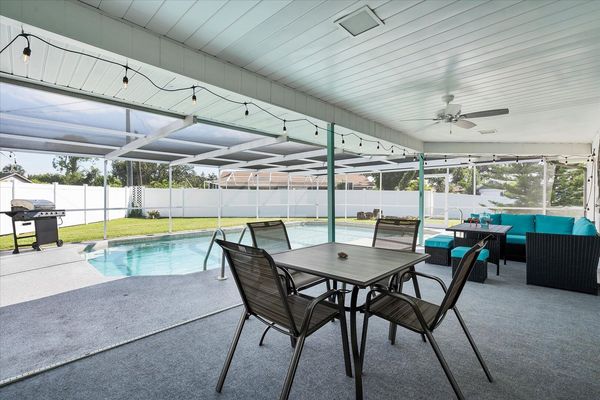 Dining table on lanai