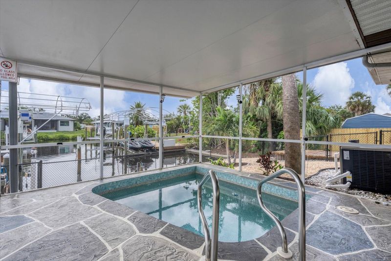 Covered salt-water pool