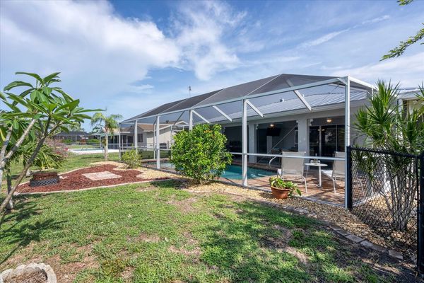 Spacious backyard area