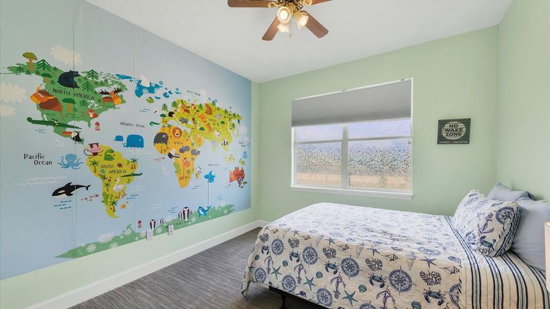 second bedroom with queen bed