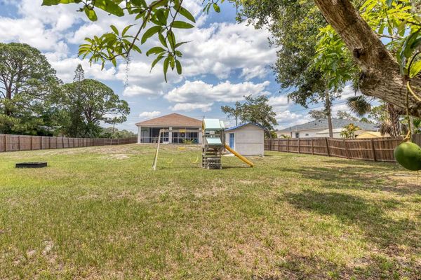 huge fenced-in backyard
