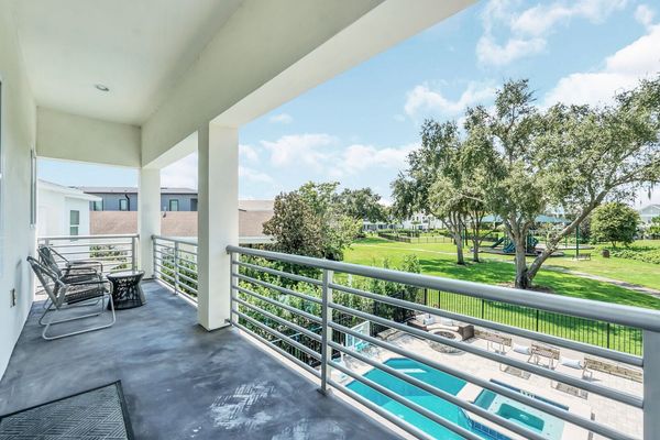 Overlook onto your own private pool and spa from the main 2nd floor balcony and enjoy evening twilights