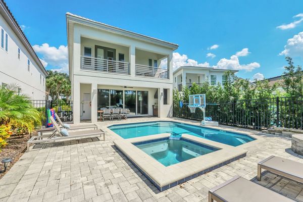 Take a morning lap or simply swim all day in your large private pool and spa