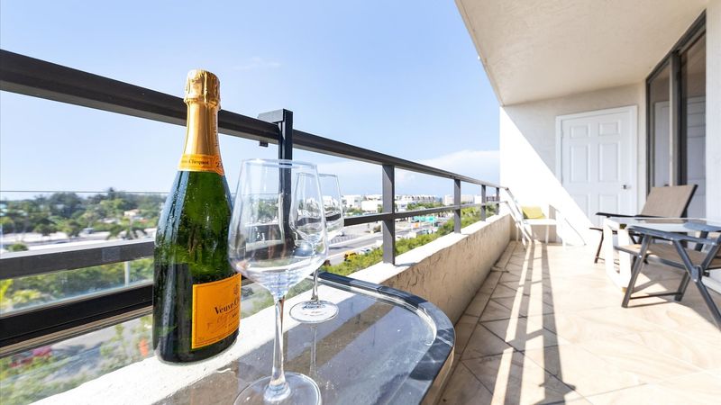 come relax on the large balcony