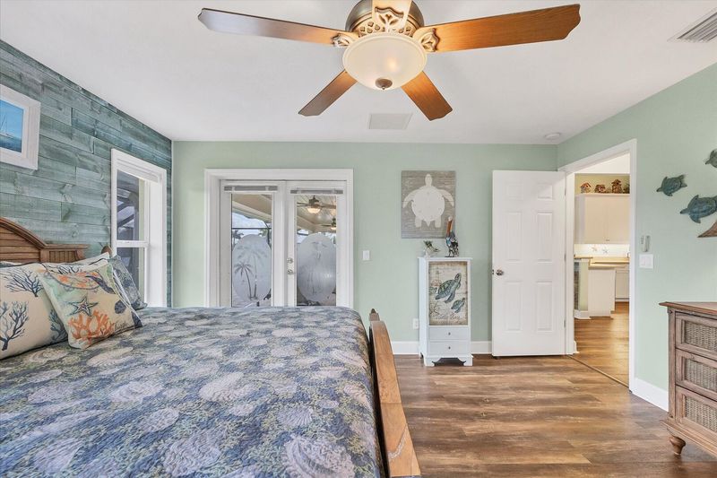 Master bedroom with lanai access