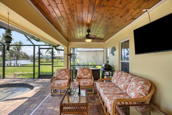 Comfortable and covered seating area