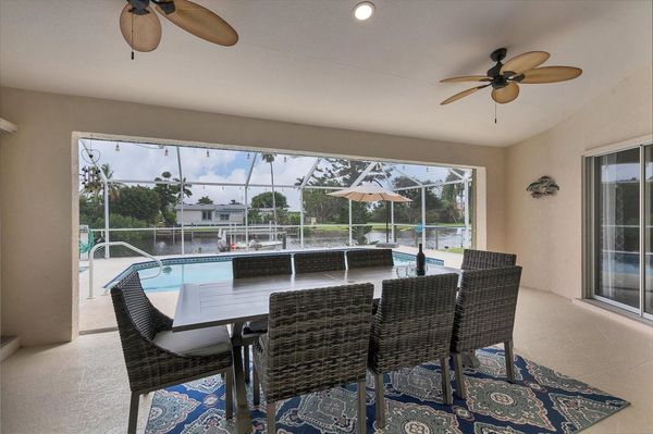 Outdoor dining area