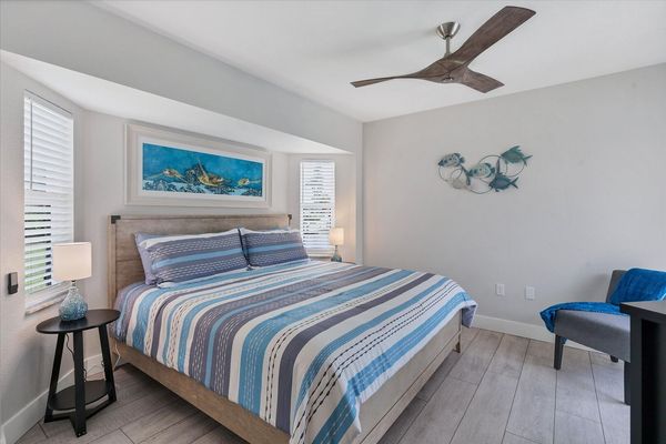 Bedroom #3 features a king bed, 48" Smart TV and lanao access