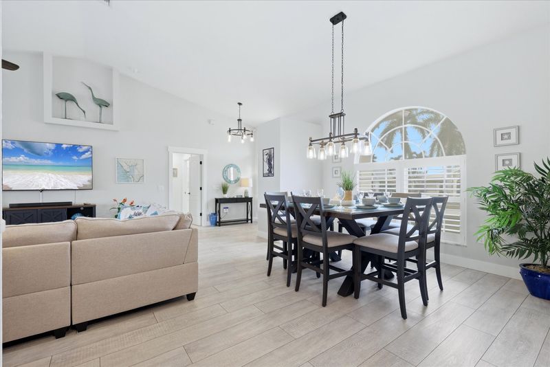 Dining table seats 8