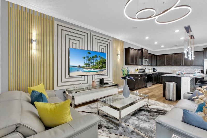 Living Room, 75" Smart TV