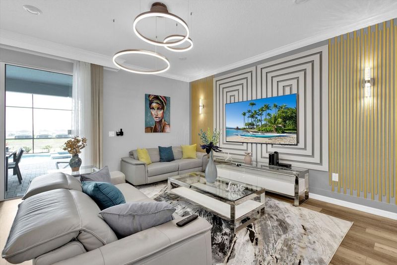 Living Room, 75" Smart TV
