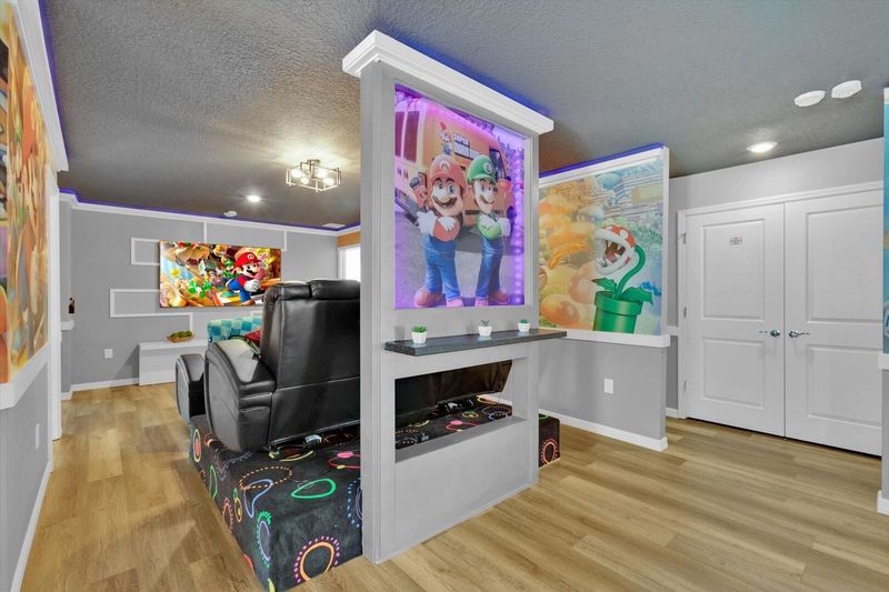 Theater Room Loft - Super Mario, Upstairs, 75" Smart TV
