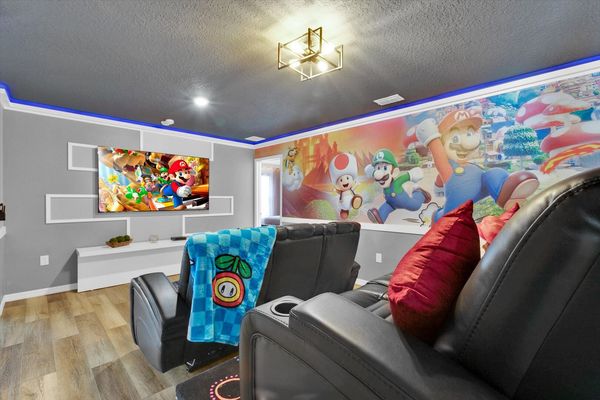 Theater Room Loft - Super Mario, Upstairs, 75" Smart TV