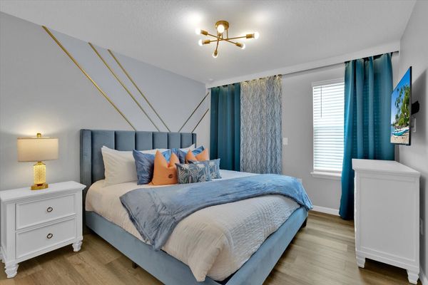 Master Suite Bedroom 6, King Bed, Upstairs, Attached Bathroom Shower, 50" Smart TV