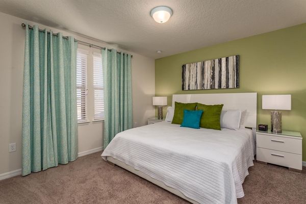 King Suite Bedroom 4 Upstairs
Attached Bathroom-Shower
43" Smart TV