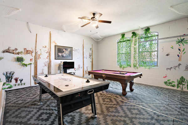 Game Room Downstairs Pool Table Foosball