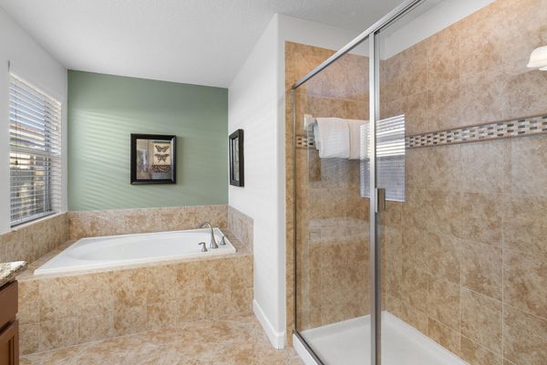 Master King Bathroom 1 Tub and Shower