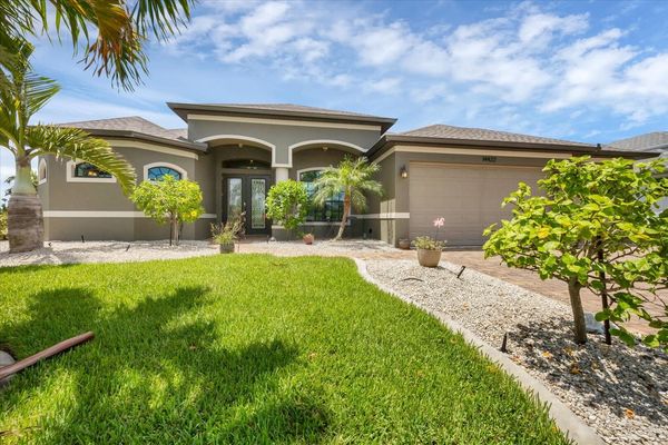 Beautiful South Gulf Cove waterfront home with private pool
