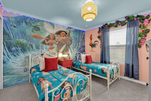 Two Twins Bedroom 6 Upstairs
Shared Bathroom
Moana Theme