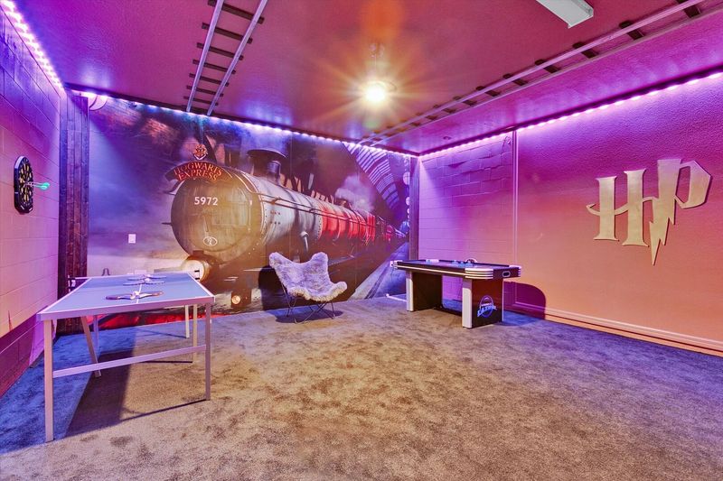 Game Room - Harry Potter Theme - Has AC
65" Roku TV
Ping Pong Table
Air Hockey