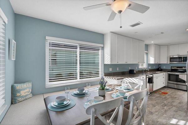 Dining table seats up to 8