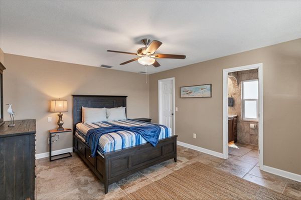 Primary bedroom features a King bed, ensuite and 40-inch Smart TV