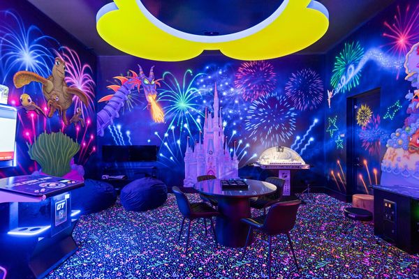 This games room will have enough space for the entire family to enjoy some friendly competition